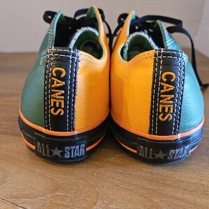 University Of Miami Hurricanes Custom Converse Leather All Star Mens Size 10